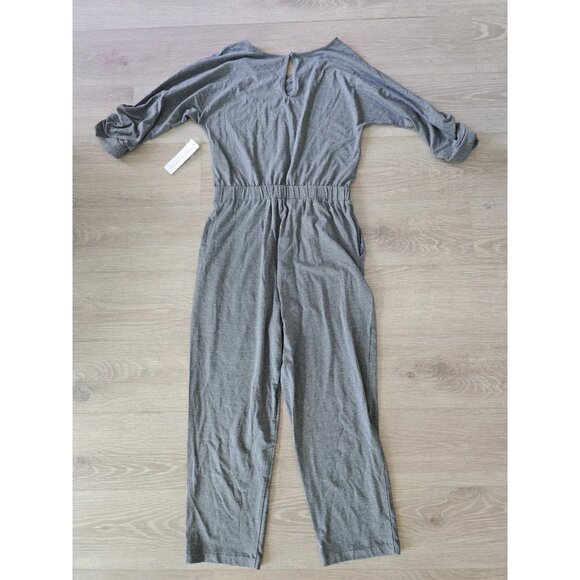 Soft Surroundings Audun Cotton Modal Heathered Grey One Piece Jumpsuit S Small - Picture 9 of 14
